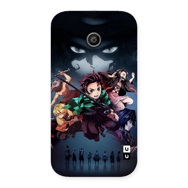 Team Demon Slayer Back Case for Moto E