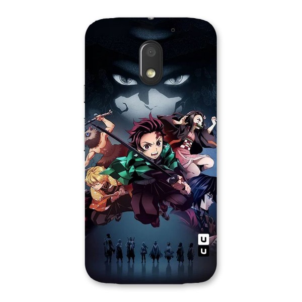 Team Demon Slayer Back Case for Moto E3 Power