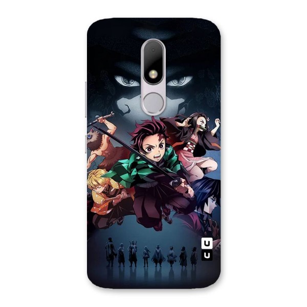 Team Demon Slayer Back Case for Moto M