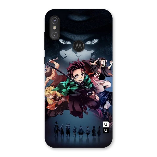 Team Demon Slayer Back Case for Motorola One Power