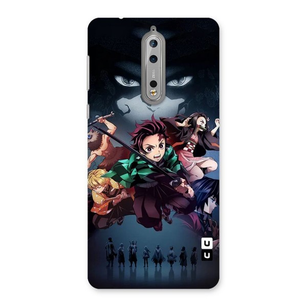 Team Demon Slayer Back Case for Nokia 8