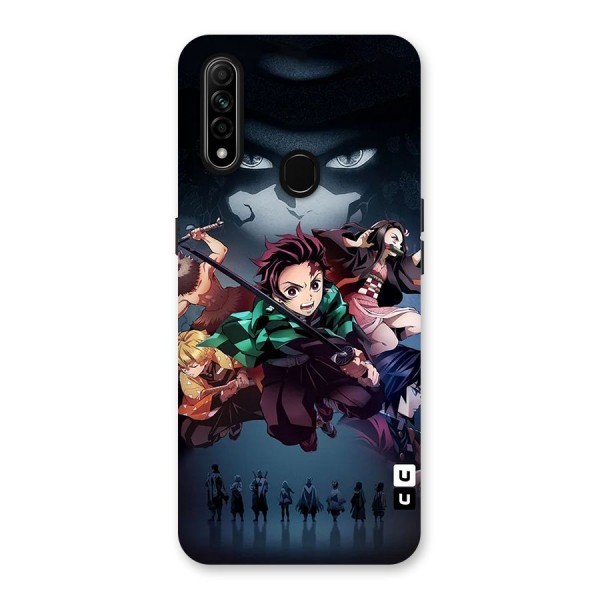 Team Demon Slayer Back Case for Oppo A31