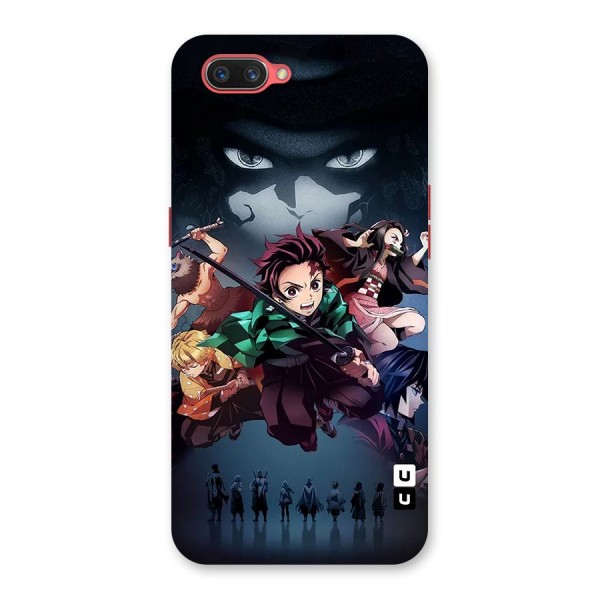 Team Demon Slayer Back Case for Oppo A3s