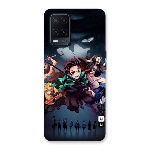 Team Demon Slayer Back Case for Oppo A54