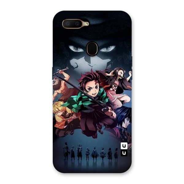 Team Demon Slayer Back Case for Oppo A5s