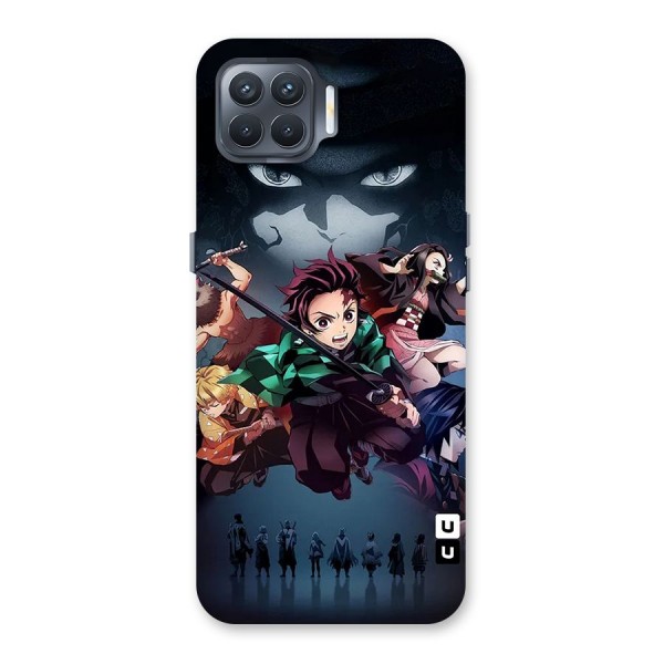 Team Demon Slayer Back Case for Oppo F17 Pro