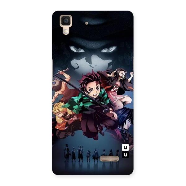 Team Demon Slayer Back Case for Oppo R7