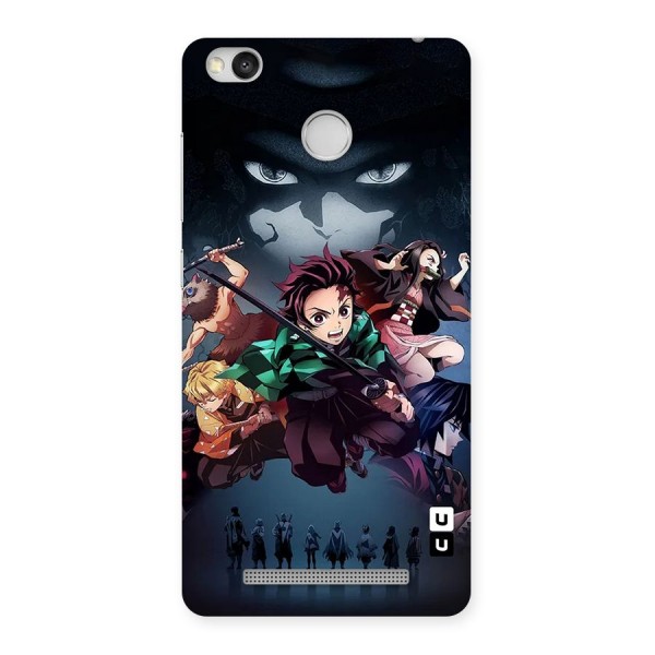 Team Demon Slayer Back Case for Redmi 3S Prime