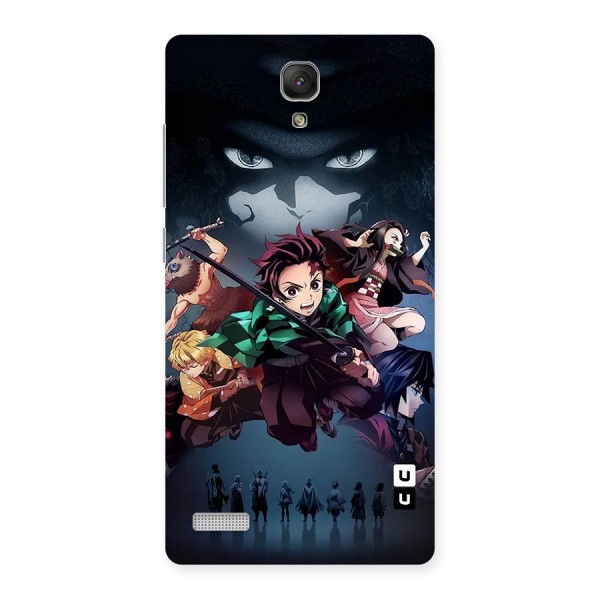 Team Demon Slayer Back Case for Redmi Note