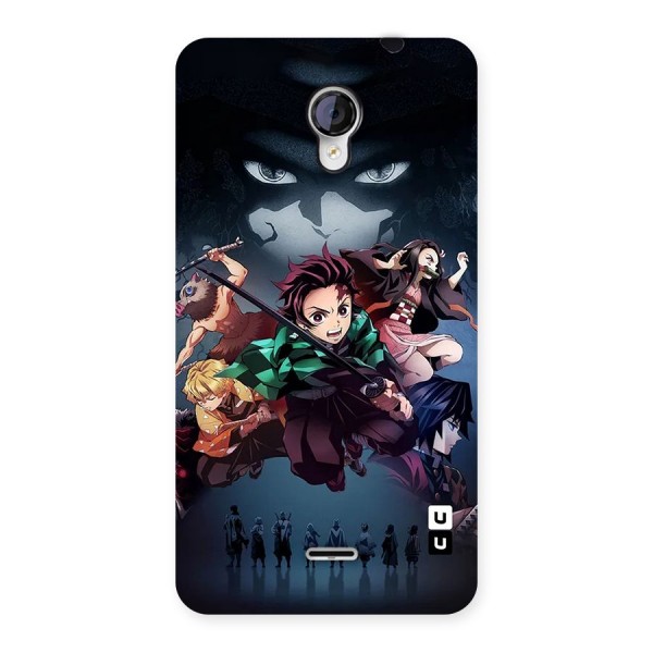 Team Demon Slayer Back Case for Unite 2 A106