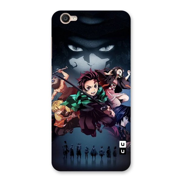 Team Demon Slayer Back Case for Vivo Y55