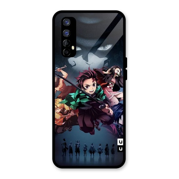 Team Demon Slayer Glass Back Case for Realme 7