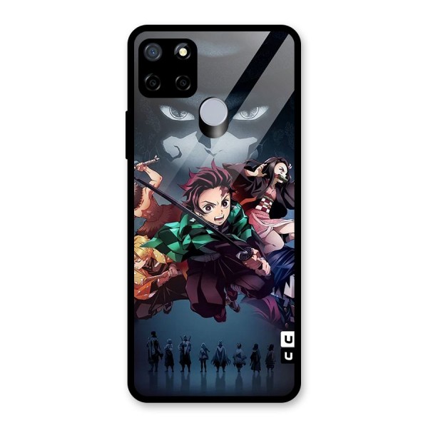 Team Demon Slayer Glass Back Case for Realme C15