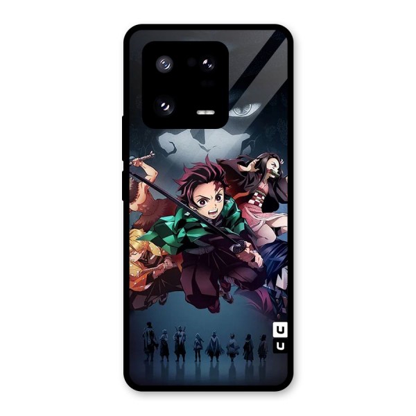 Team Demon Slayer Glass Back Case for Xiaomi 13 Pro