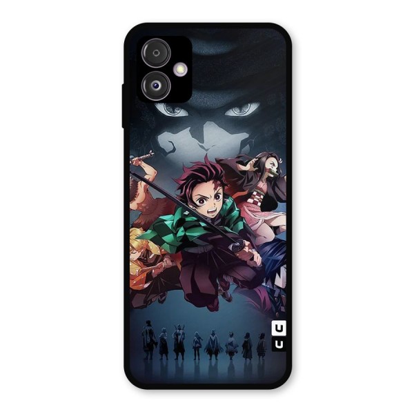 Team Demon Slayer Metal Back Case for Galaxy F14