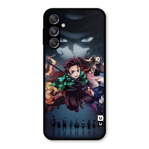 Team Demon Slayer Metal Back Case for Galaxy M34 5G