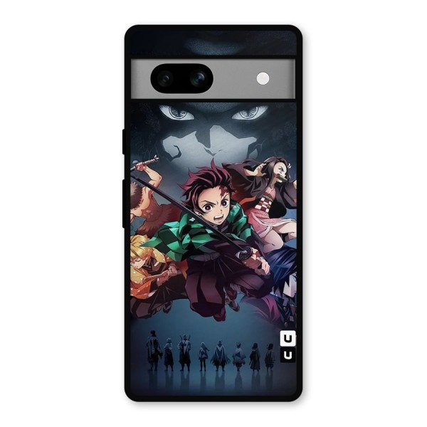 Team Demon Slayer Metal Back Case for Google Pixel 7a