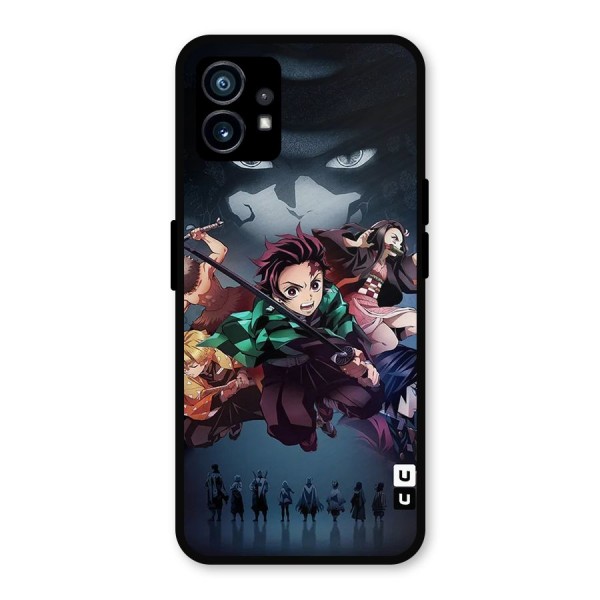 Team Demon Slayer Metal Back Case for Nothing Phone 1