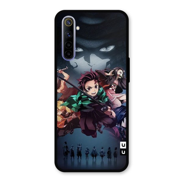 Team Demon Slayer Metal Back Case for Realme 6