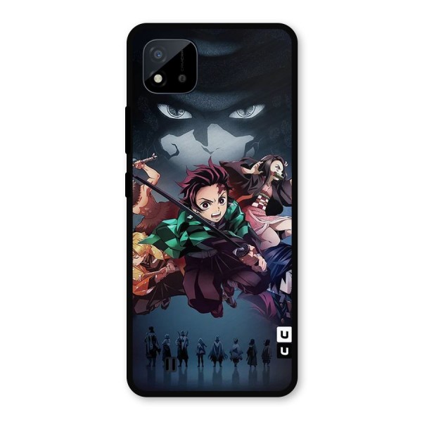 Team Demon Slayer Metal Back Case for Realme C11 2021