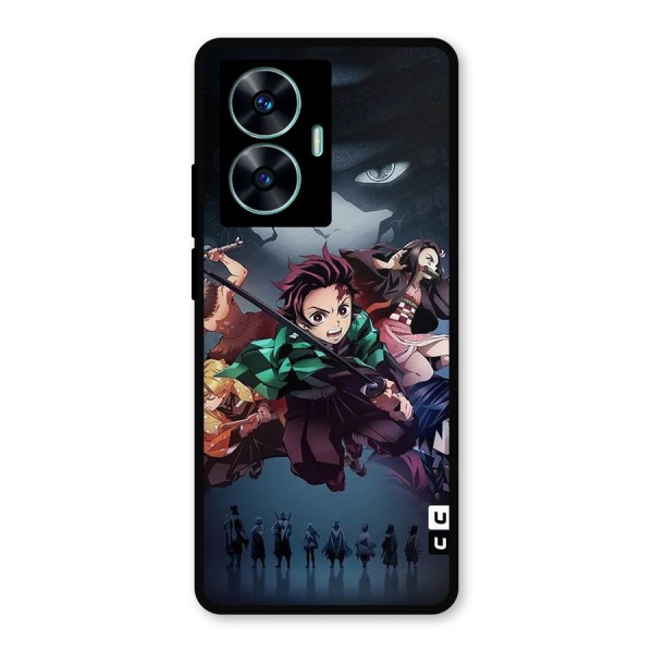 Team Demon Slayer Metal Back Case for Realme C55