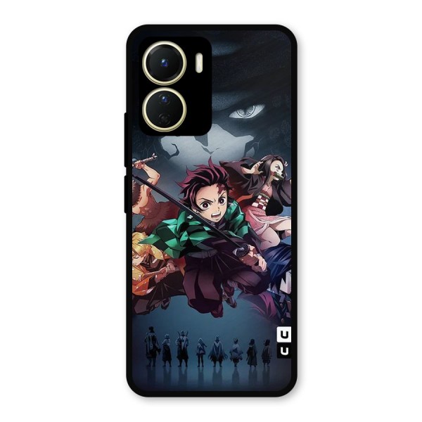 Team Demon Slayer Metal Back Case for Vivo Y16