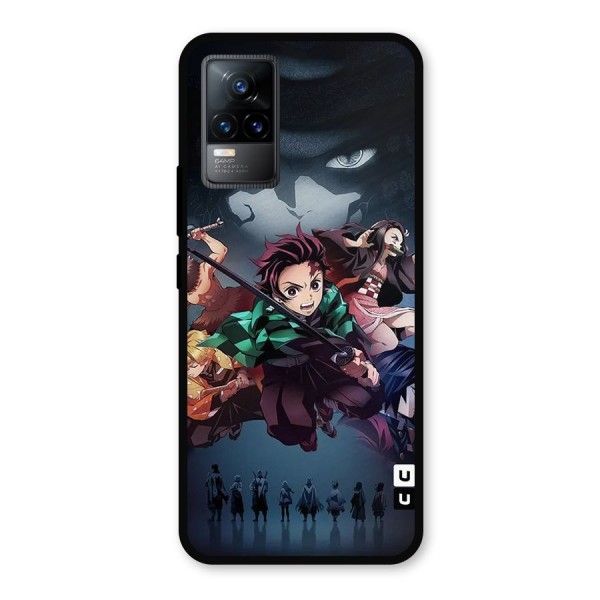 Team Demon Slayer Metal Back Case for Vivo Y73