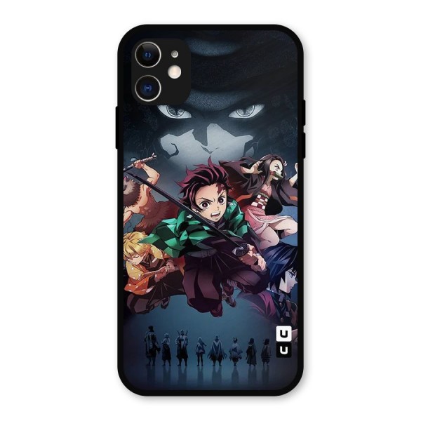 Team Demon Slayer Metal Back Case for iPhone 11