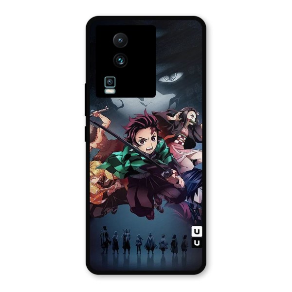 Team Demon Slayer Metal Back Case for iQOO Neo 7