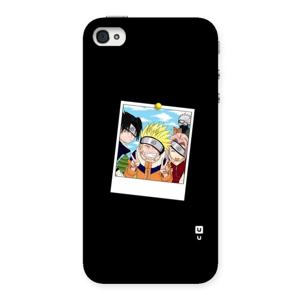 Team Kakashi Cute Back Case for iPhone 4 4s