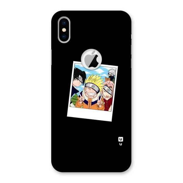 Team Kakashi Cute Back Case for iPhone XS Logo Cut