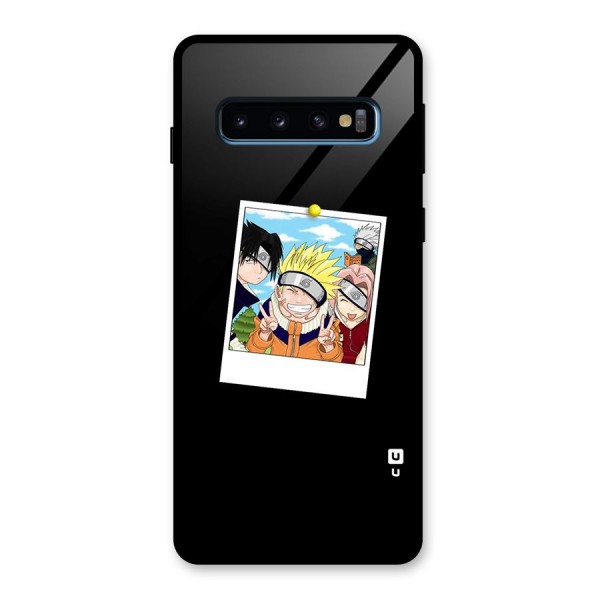 Team Kakashi Cute Glass Back Case for Galaxy S10