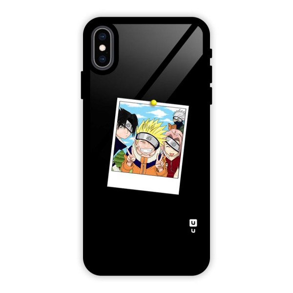 Team Kakashi Cute Glass Back Case for iPhone XS Max