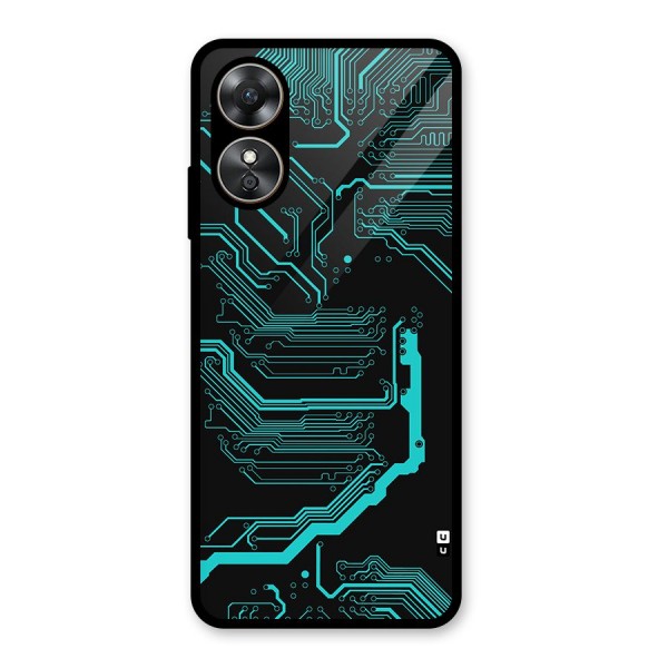 Tech Art Glass Back Case for Oppo A17