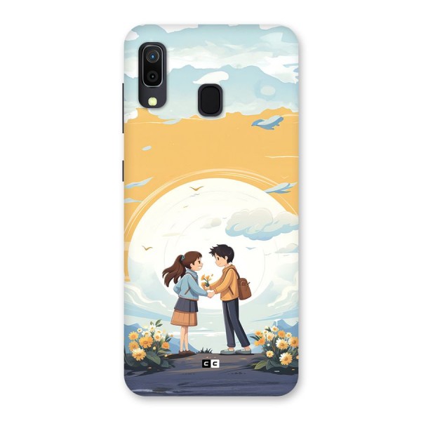 Teenage Anime Couple Back Case for Galaxy A30