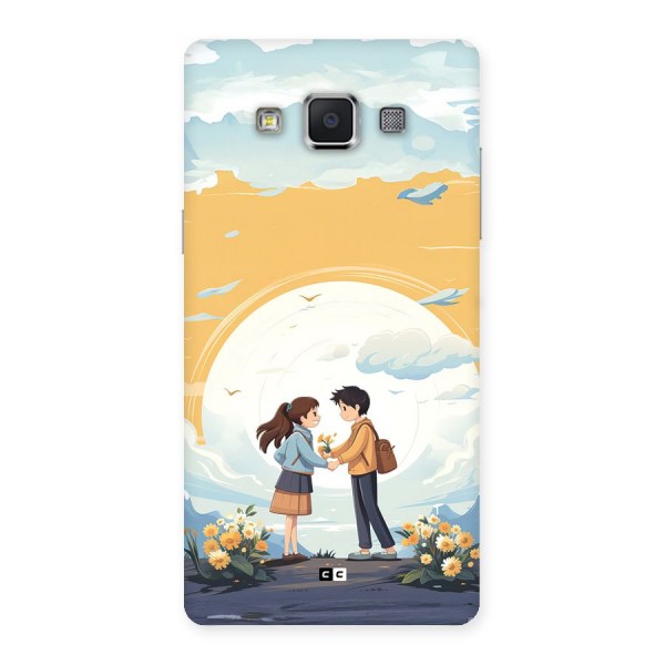 Teenage Anime Couple Back Case for Galaxy A5