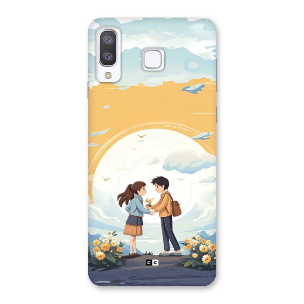 Teenage Anime Couple Back Case for Galaxy A8 Star