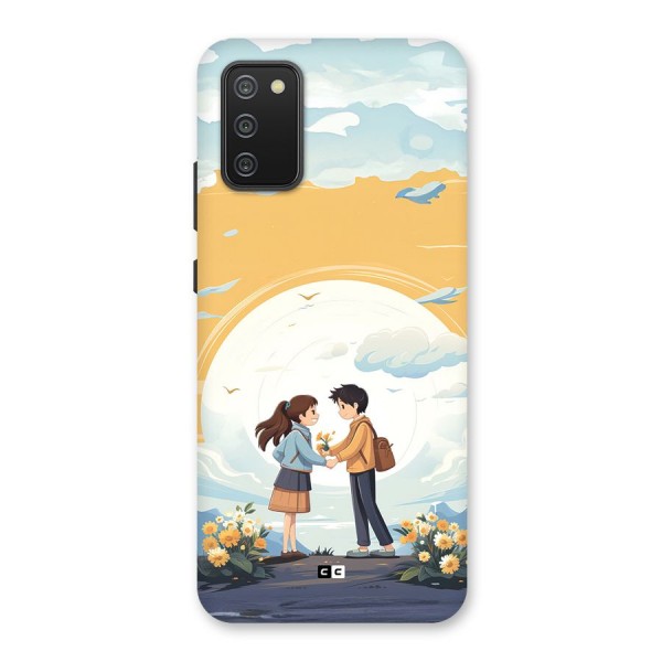 Teenage Anime Couple Back Case for Galaxy F02s