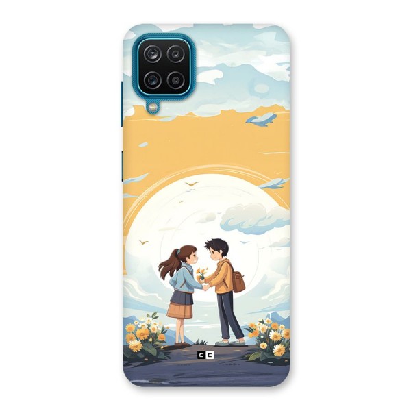 Teenage Anime Couple Back Case for Galaxy F12