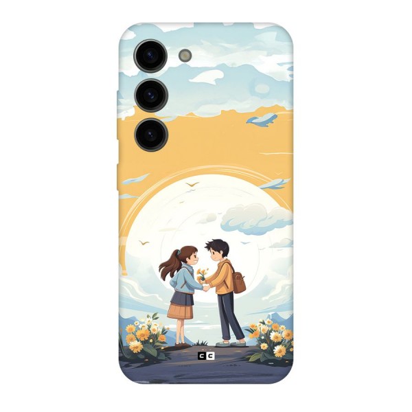 Teenage Anime Couple Back Case for Galaxy S23