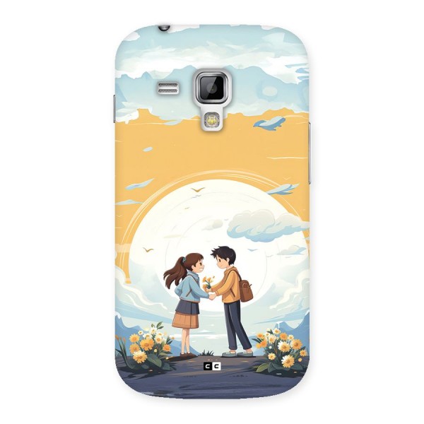 Teenage Anime Couple Back Case for Galaxy S Duos