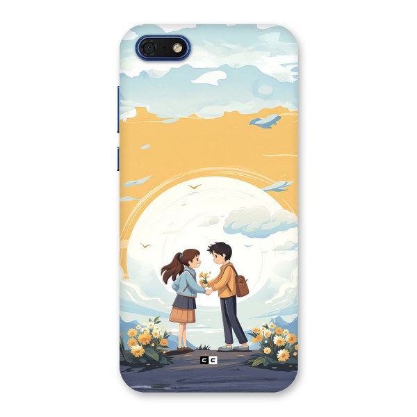 Teenage Anime Couple Back Case for Honor 7s