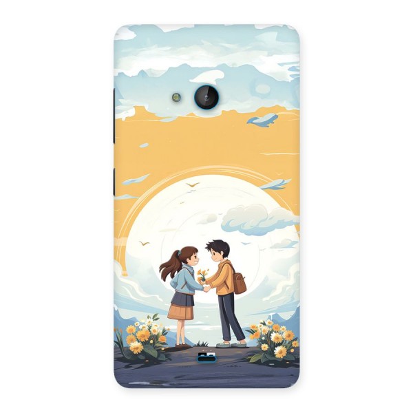 Teenage Anime Couple Back Case for Lumia 540