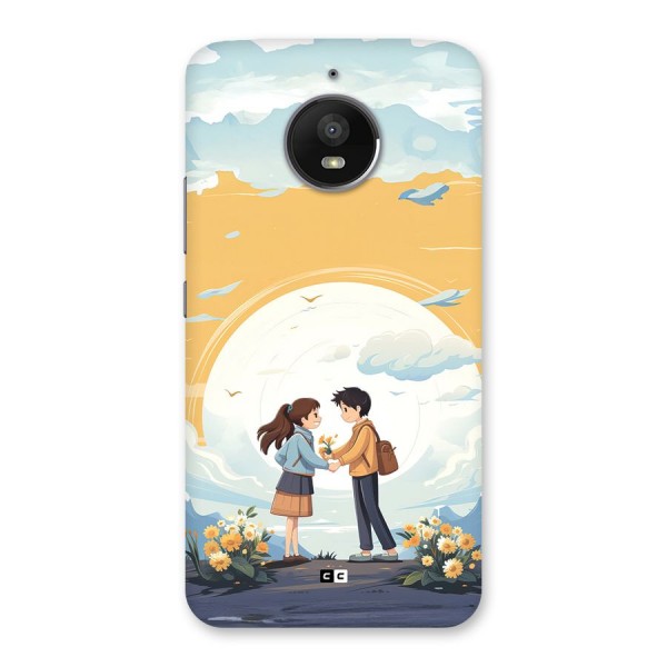 Teenage Anime Couple Back Case for Moto E4 Plus