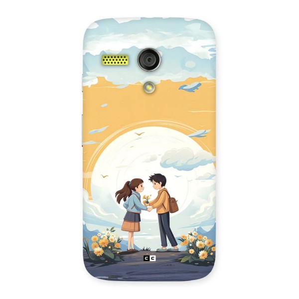 Teenage Anime Couple Back Case for Moto G