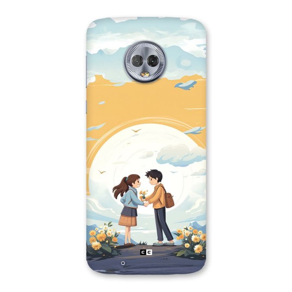 Teenage Anime Couple Back Case for Moto G6