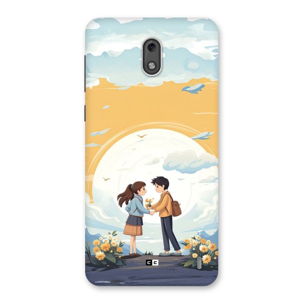 Teenage Anime Couple Back Case for Nokia 2