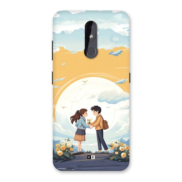 Teenage Anime Couple Back Case for Nokia 3.2