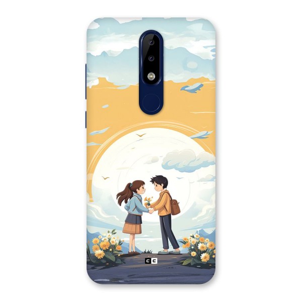 Teenage Anime Couple Back Case for Nokia 5.1 Plus