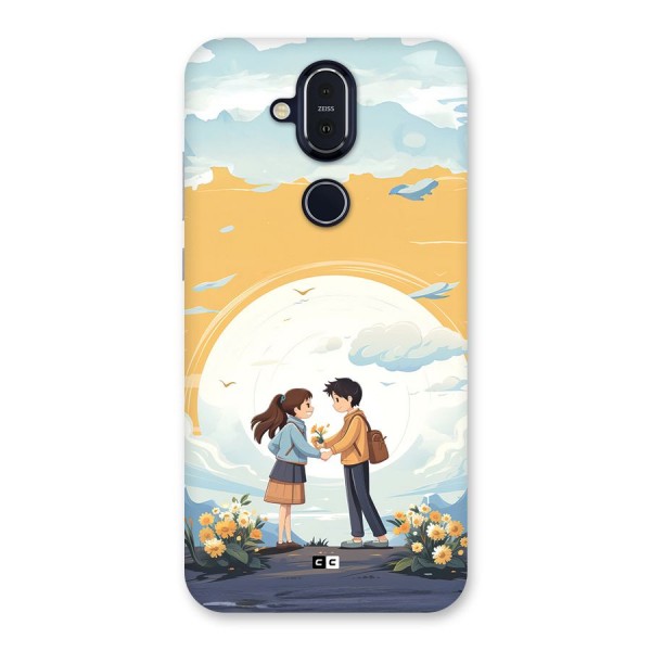 Teenage Anime Couple Back Case for Nokia 8.1